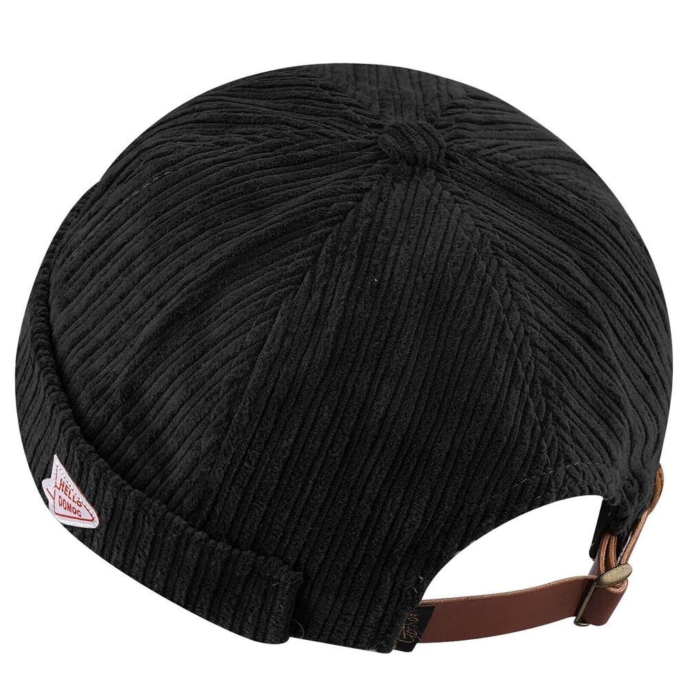 3171 Brimless Beanie Hat Corduroy Watch Cap Rolled Cuff Docker Cap Leon